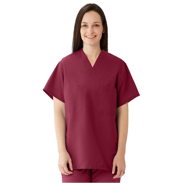 ComfortEase by Medline Shirt Scrub 910 Unisex X-Large Wine Ea - 910JWNXL-CM