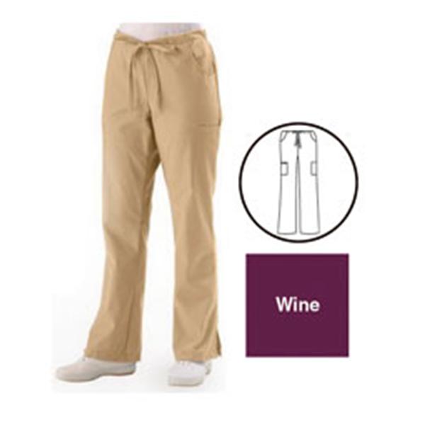 ComfortEase by Medline Pant Scrub 8865 Unisex 2X Large Tall Wine Ea - 8865JWNXXLT