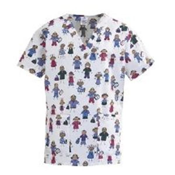 ComfortEase by Medline Shirt Scrub 65% Polyester / 35% Cotton Womens Stck Ppl2 Xl Nrvrsbl 2Pckt Ea - 8800JSPXL