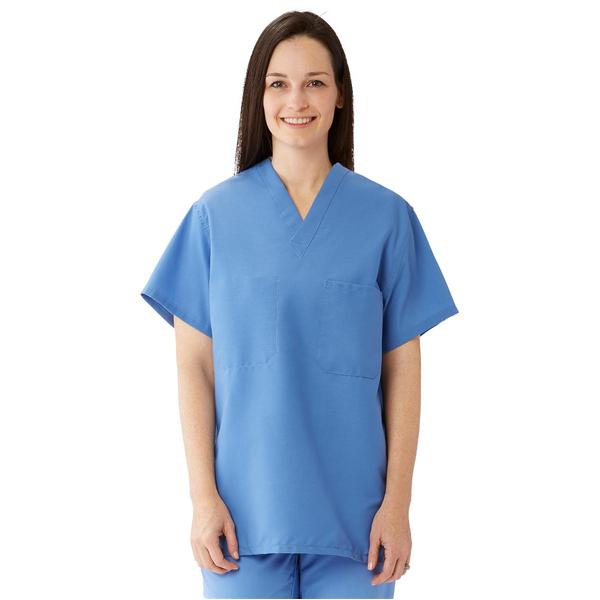 ComfortEase by Medline Shirt Scrub 910 Unisex X-Small Ceil Blue Ea - 910JTHXS-CM