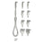 Miltex-Integra Retractor Volkman 4-1/2" Sharp 3 Prong Stainless Steel Ea - 16011