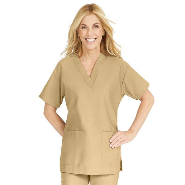 ComfortEase by Medline Shirt Scrub Comfortease 8800 Womens Medium Khaki Ea - 8800JKKM
