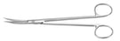 Miltex Padgett Facelift Scissors Davis 6-3/4 Inch Length Surgical Grade Stainless Steel NonSterile Finger Ring Handle Curved Blade Sharp/Sharp - PM-6555