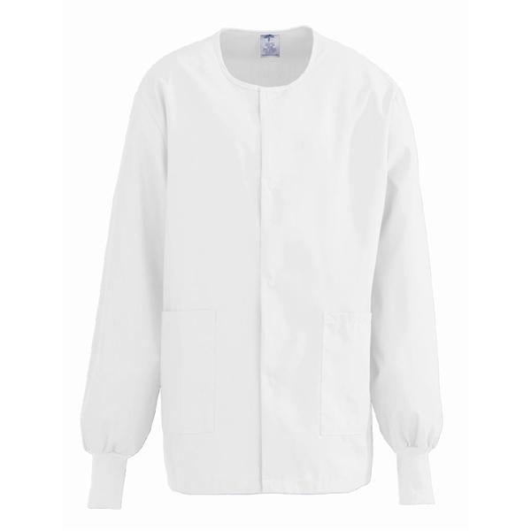 ComfortEase by Medline Jacket Warm-Up 65% Polyester / 35% Cotton Comfortease Unisex White Md 2Pckt Ea - 8832XTQM