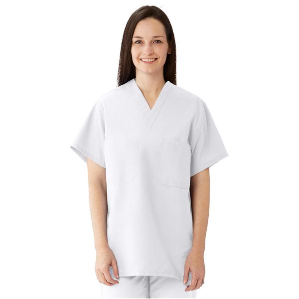 ComfortEase by Medline Shirt Scrub 910 Unisex Small White Ea - 910XTQS-CM