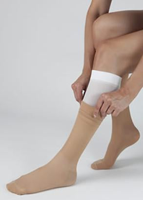 Carolon Company Multi-Layer Compression Stockings Size F / Short Beige - 8 100612 2