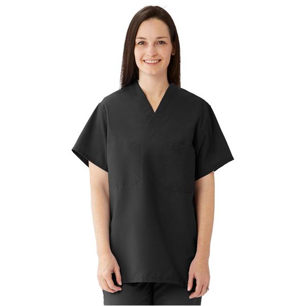 ComfortEase by Medline Shirt Scrub 910 Unisex Small Black Ea - 910DKWS-CM