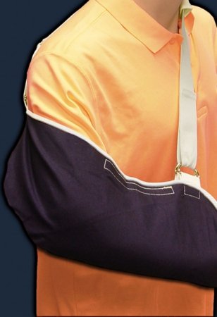 DJO Denim Arm Sling Velcro Closure One Size Fits Most - 324