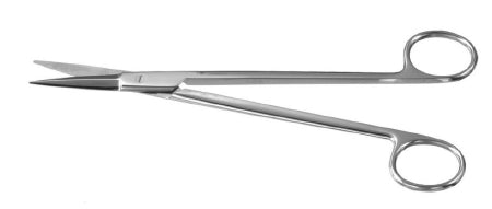 Padgett - Cartilage Scissors 7-1/2 Inch Length Surgical Grade Stainless Steel NonSterile Finger Ring Handle Straight Blade Sharp Tip / Sharp Tip - PM-0430