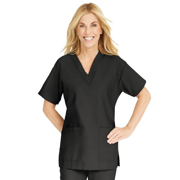 ComfortEase by Medline Shirt Scrub Comfortease 8800 Womens Large Black Ea - 8800DKWL