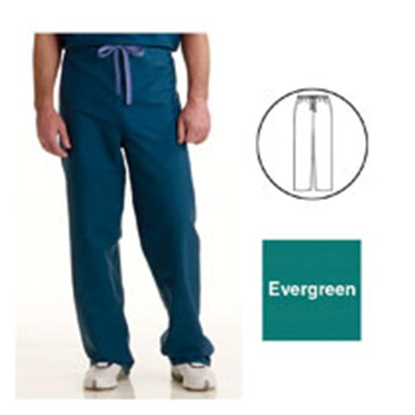ComfortEase by Medline Pant Scrub Poly/Ctn Unsx Evergrn 3Xl Rvrsbl Pckt Ea - 900JEGXXXL-CM