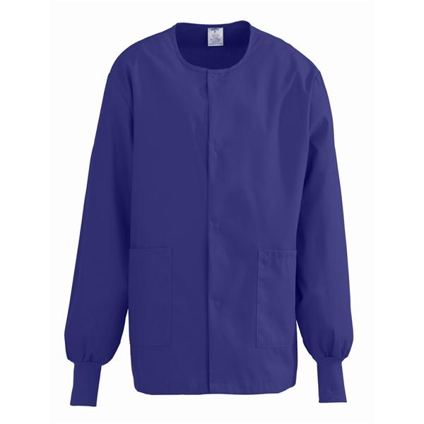 ComfortEase by Medline Jacket Warm-Up 65% Polyester / 35% Cotton Comfortease Unisex Purple Lg 2Pckt Ea - 8832JPPL