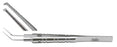 Miltex Miltex Capsulorhexis Forceps Kraff-Utrata 4 Inch OR Grade Stainless Steel (German) NonSterile NonLocking Thumb Handle Angled Blunt Tips - 18-1097