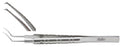 Euro-Med - Hemostatic Forceps Rochester-Pean 8 Inch Length Surgical Grade Stainless Steel NonSterile Ratchet Lock Finger Ring Handle Straight Serrated Jaws - 61942