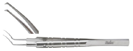 Euro-Med - Hemostatic Forceps Rochester-Pean 8 Inch Length Surgical Grade Stainless Steel NonSterile Ratchet Lock Finger Ring Handle Straight Serrated Jaws - 61942