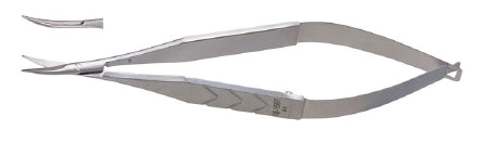 Miltex Miltex Corneal Scissors Castroviejo 4-1/4 Inch Length OR Grade Stainless Steel (German) NonSterile Thumb Handle w/Spring Curved Blade Blunt/Blunt - 18-1566