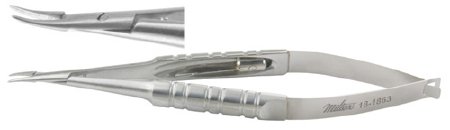 Miltex Needle Holder 4 Inch Curved, Extra Delicate Jaw - 18-1863