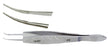 Miltex Miltex Tying Forceps Jaffe 4 Inch OR Grade Stainless Steel (German) NonSterile NonLocking Thumb Handle Curved Very Delicate Smooth Jaws w/0.3 X 6 mm Long Platform - 18-921