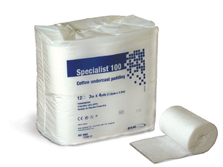 Specialist 100 - Cast Padding Undercast 3 Inch X 4 Yard Cotton NonSterile - 9083S