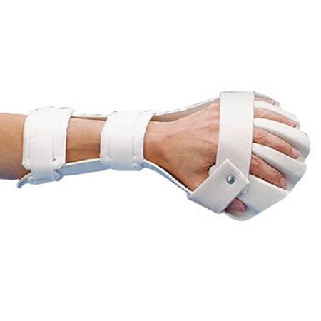 Patterson Medical Supply Rolyan Hand / Wrist Splint Anti-Spasticity Ball Splint Polyform Thermoplastic Right Hand Beige Medium - A41922