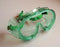 Fisher Scientific Fisherbrand Protective Goggles Anti-Fog Coating Clear Tint Polycarbonate Lens Green Frame Elastic Strap One Size Fits Most - 19181504