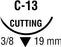 Polysorb - Suture with Needle Absorbable Coated Undyed Suture Braided Polyester Size 5 - 0 18 Inch Suture 1-Needle 19 mm Length 3/8 Circle Reverse Cutting Needle - SL-639