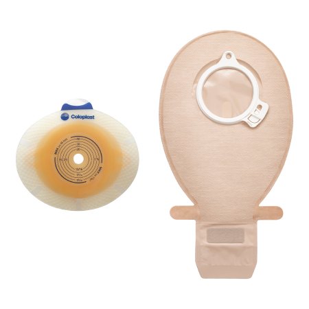 SenSura - Ostomy Barrier Precut, Standard Wear Double Layer Adhesive 50 mm Flange Red Code System 1-1/4 Inch Opening - 11024