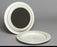 Alimed Inner Lip Plate Off-White Reusable Plastic 9 Inch Diameter - 80433