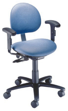 The Brewer Company Task Chair Pneumatic Height Adjustment 5 Casters Clamshell - 21435BA-PH57