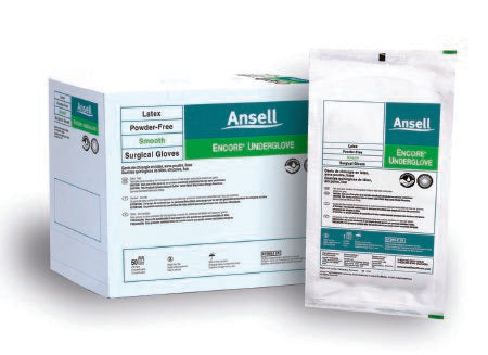 ENCORE Underglove - Surgical Glove Size 6.5 Sterile Pair Latex Extended Cuff Length Smooth Teal Not Chemo Approved - 2018465