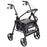 drive Duet - 4 Wheel Rollator / Transport Chair Black Adjustable Height / Transport / Folding Aluminum Frame - 795BK