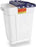 Recykleen - Pharmaceutical Waste Container 23-1/2 H X 20 W X 14-3/4 D Inch 17 Gallon White Base / Blue Lid Vertical Entry Gasketed Hinged Lid - 305028
