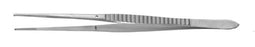 Miltex Padgett Dissecting Forceps Waugh 7 Inch Surgical Grade Stainless Steel NonSterile NonLocking Thumb Handle Straight Serrated Tips w/1 X 2 Fine Teeth - PM-0346