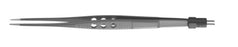 Miltex Padgett Bipolar Forceps Potts-Smith 7-1/4 Inch Surgical Grade Coated Stainless Steel NonSterile NonLocking Fenestrated Thumb Handle Straight 1.0 mm Smooth Tips - PM-9440