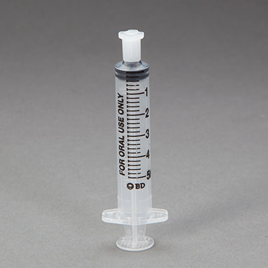 BD Oral Dispensers with Tip Caps-100 Per Pack
