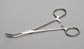 Alimed Economy Hemostatic Forceps Kelly 5-1/2 Inch Floor Grade Stainless Steel Snap Lock Curved Serrated - 98FCP47-5