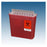 Plasti-Products Inc Container Sharps 5Qt Plastic Horizontal Drop Red/Clear Each, 20 Ea/Ca - 141020