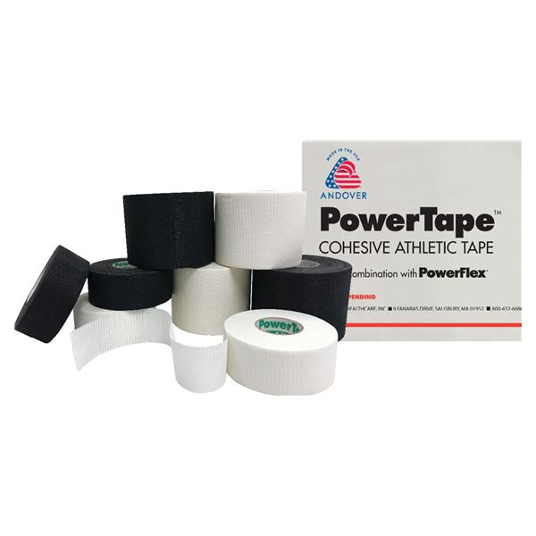 Andover Coated Products Tape Athletic Powertape Synthetic Fibers/Rubber 2"X15Yd Cohesive Black 24/Ca - ACP130BK-020-150-024