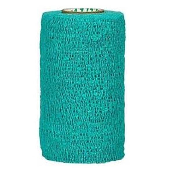 Andover Coated Products Bandage Coflex 3"X5Yd Compression Elastic Teal Latex Non-Sterile 24/Case - 7300TE-024