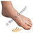 Bird & Cronin Crest Pad Toe Suede Leather Beige Size Medium Left 3/Package - 48458153