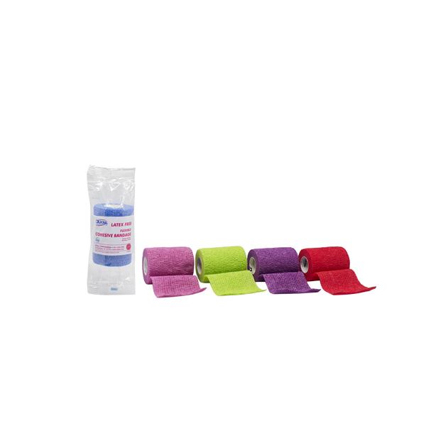 Dukal Corporation Bandage Elastic 3" Not Made With Natural Rubber Latex Cohesive Assorted 24/Box - 8036ASLF