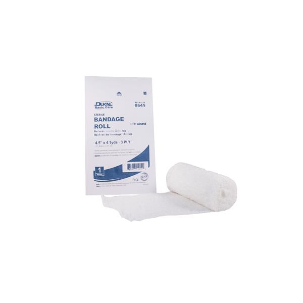 Dukal Corporation Bandage 4.5"X4.1Yd Gauze Fluff Roll Sterile 100/Case - 8645