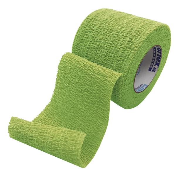 Andover Coated Products Bandage Coflex 1"X5Yd Compression Elastic Neon Green Lf Non-Sterile 30/Case - 5100NG-030