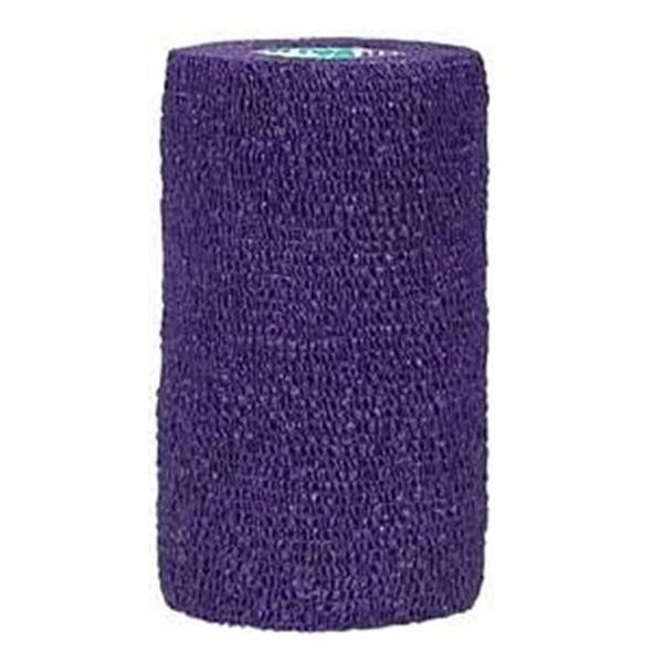 Andover Coated Products Bandage Coflex Compression Elastic 3"X5Yd Ltx Non-Sterile Cohesive Purple 24/Ca - 7300PU-024