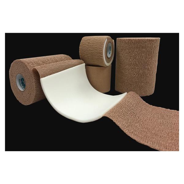 Andover Coated Products Bandage Coflex Dressing Elastic 2"X2.5Yd Lf Sterile Cohesive Tan 16Rl/Ca - 9720S