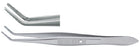 Miltex Miltex Utility Forceps Nugent 4-1/4 Inch OR Grade Stainless Steel (German) NonSterile NonLocking Thumb Handle Curved Cross Serrated Jaws - 18-958