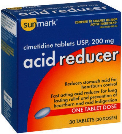 McKesson sunmark Antacid 200 mg Strength Tablet 30 per Box - 49348024644