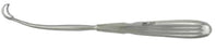 Miltex Miltex Adenoid Curette 8-15/16 Inch Length Single-ended Hollow Handle with Grooves Size 3, 17 mm Tip Reverse Curved Loop Tip - 20-813
