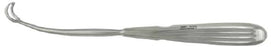 Miltex - Adenoid Curette 8-15/16 Inch Length Hollow Handle with Grooves Size 2 Tip Reverse Curved Loop Tip - 20-812