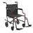 drive - Transport Wheelchair Steel Frame with Red Finish 450 lbs. Weight Capacity Desk Length / Padded / Removable Arm Black Upholstery - BTR22-R
